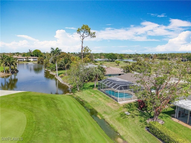 4364 Beechwood Lake Dr, Naples, FL 34112 - bird's eye view with a water view