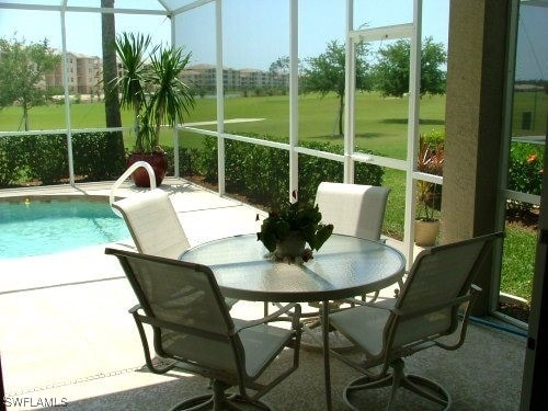 view of sunroom / solarium