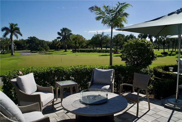 view of patio / terrace with outdoor dining area