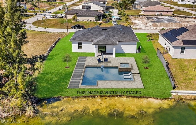 1612 NW 9th Ave, Cape Coral, FL 33993 - birds eye view of property featuring a residential view