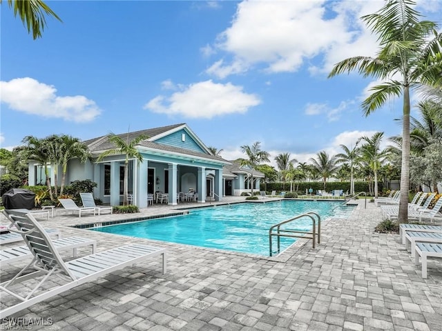 community pool featuring a patio