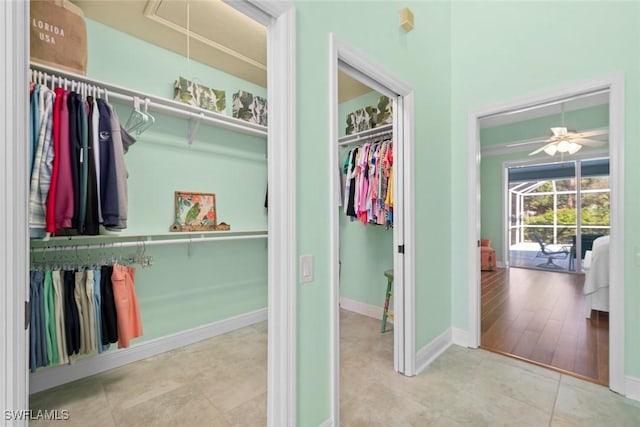 view of closet