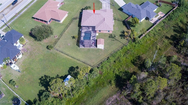 birds eye view of property featuring a residential view