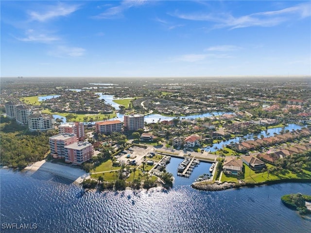 11660 Pointe Circle Dr, Fort Myers, FL 33908 - drone / aerial view featuring a water view and a view of city