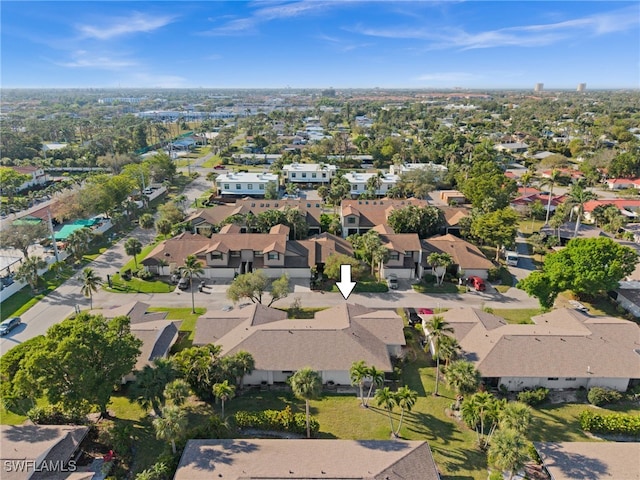 bird's eye view featuring a residential view