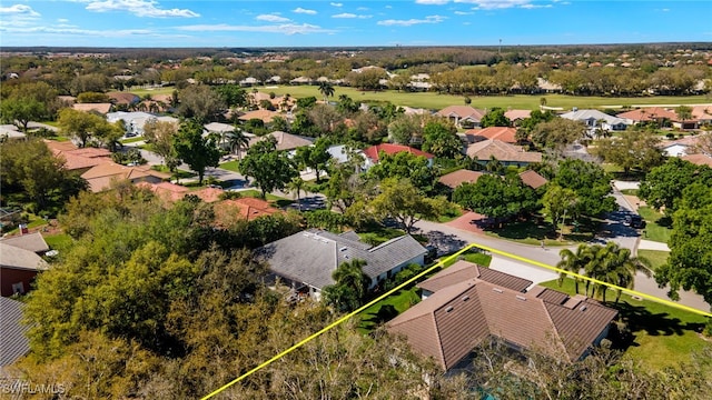 birds eye view of property featuring a residential view