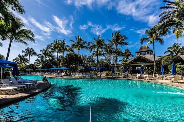 community pool featuring a patio