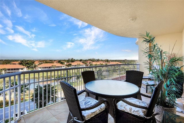 balcony featuring a residential view