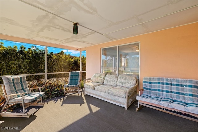 view of sunroom / solarium