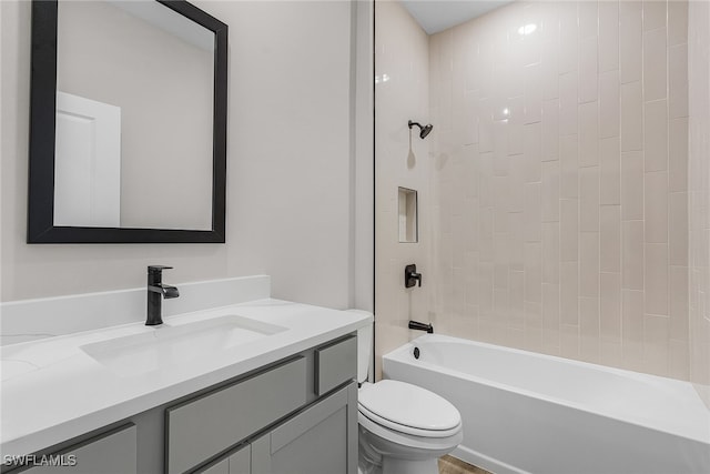 1705 SW 13th St, Cape Coral, FL 33991 - full bath featuring toilet, vanity, and shower / bathtub combination