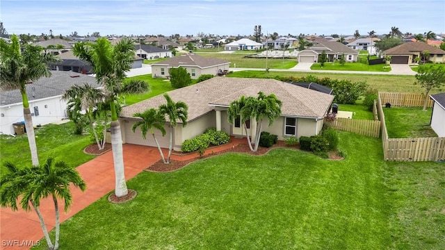 bird's eye view featuring a residential view