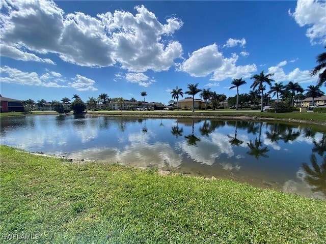 view of water feature