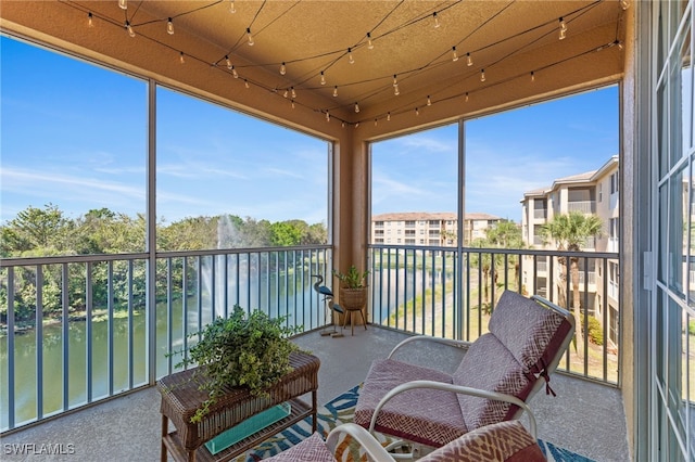 view of sunroom / solarium