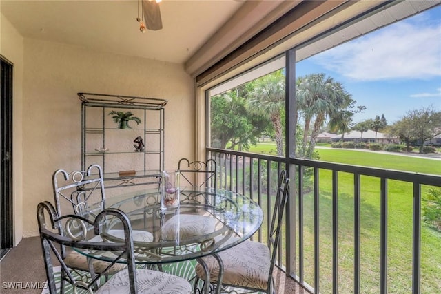 view of balcony