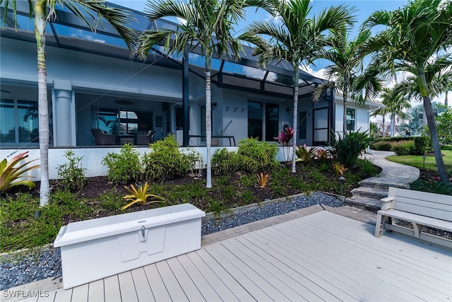 1015 Goldenrod Ave, Marco Island, FL 34145 - exterior space with glass enclosure