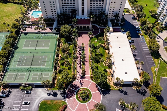 birds eye view of property