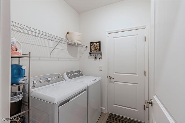 laundry area featuring laundry area and washing machine and clothes dryer