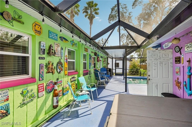 view of sunroom / solarium