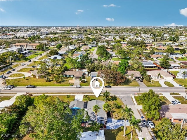 bird's eye view featuring a residential view