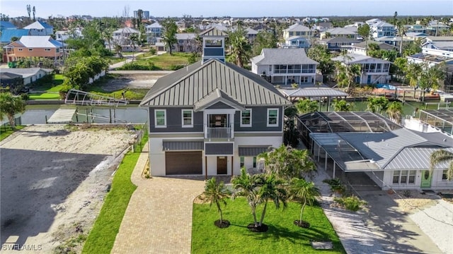 drone / aerial view featuring a residential view