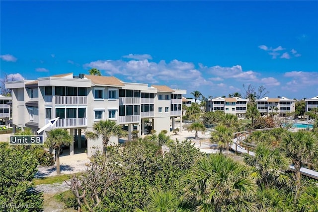 view of property with a residential view