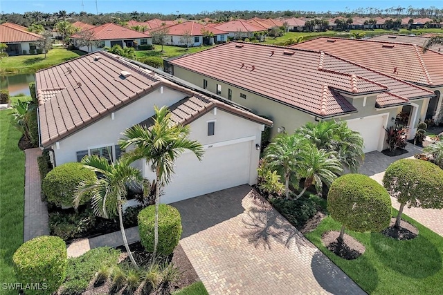 drone / aerial view featuring a residential view