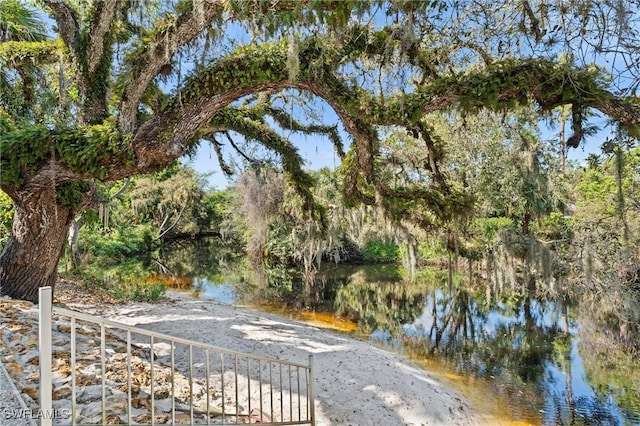 view of water feature