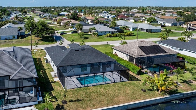 1316 SW 23rd St, Cape Coral, FL 33991 - aerial view of residential area with a pool area