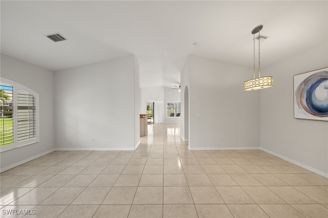 9325 La Bianco St, Estero, FL 33967 - empty room with visible vents, baseboards, and light tile patterned flooring