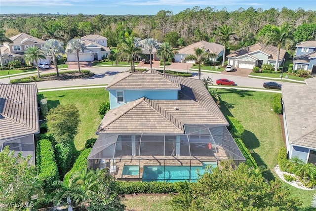 14821 Windward Ln, Naples, FL 34114 - bird's eye view featuring a residential view