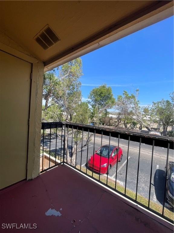 balcony with visible vents