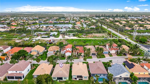 8732 Banyan Bay Blvd, Fort Myers, FL 33908 - aerial perspective of suburban area featuring a nearby body of water