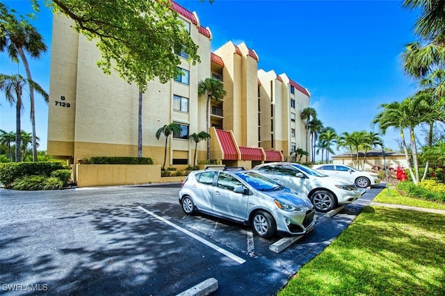 view of uncovered parking lot