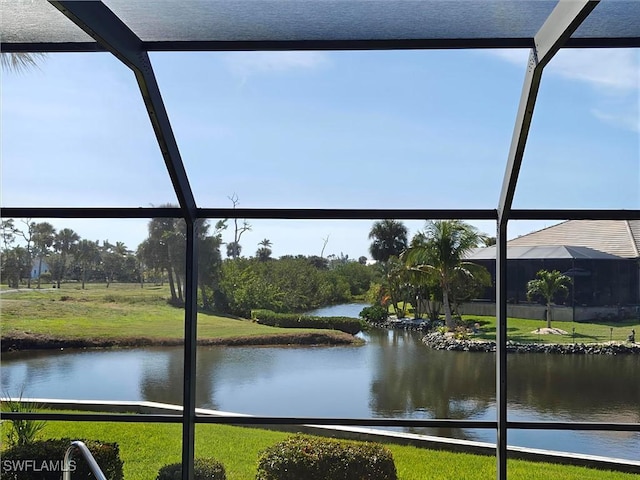 view of water feature