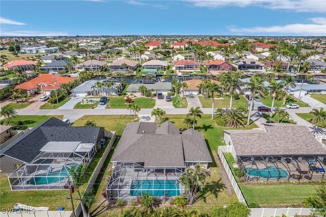 bird's eye view featuring a residential view