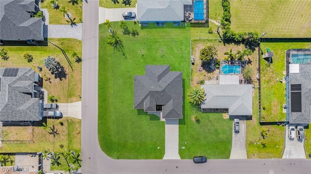 bird's eye view featuring a residential view