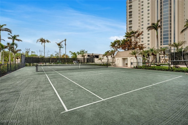 8111 Bay Colony Dr Unit 701, Naples, FL 34108 - view of tennis court with community basketball court