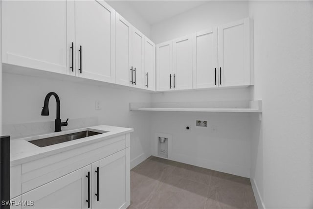 611 NW 25th Ter, Cape Coral, FL 33993 - laundry area with hookup for a washing machine, cabinet space, and electric dryer hookup
