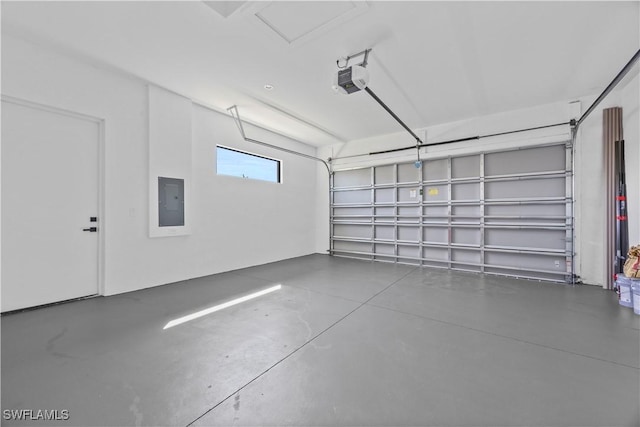 611 NW 25th Ter, Cape Coral, FL 33993 - garage with electric panel and a garage door opener