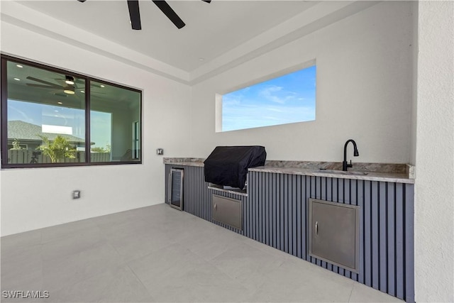 611 NW 25th Ter, Cape Coral, FL 33993 - living area featuring ceiling fan