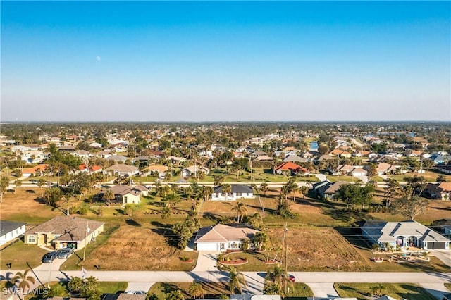 aerial view featuring a residential view