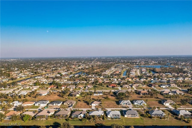 aerial view featuring a residential view