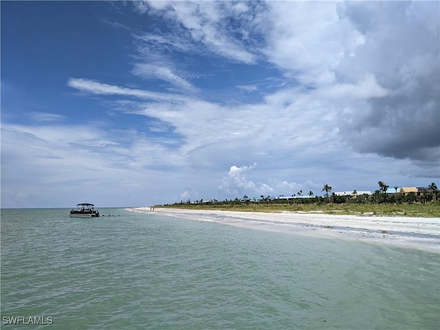 water view featuring a beach view