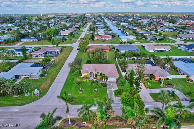 bird's eye view featuring a residential view