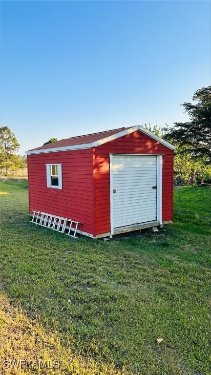 view of outbuilding with an outdoor structure