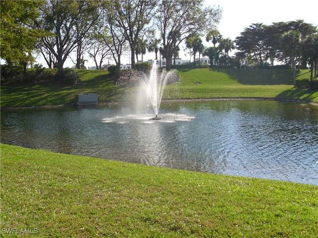 view of water feature