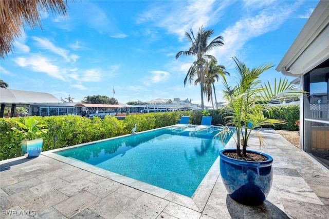 pool featuring a patio