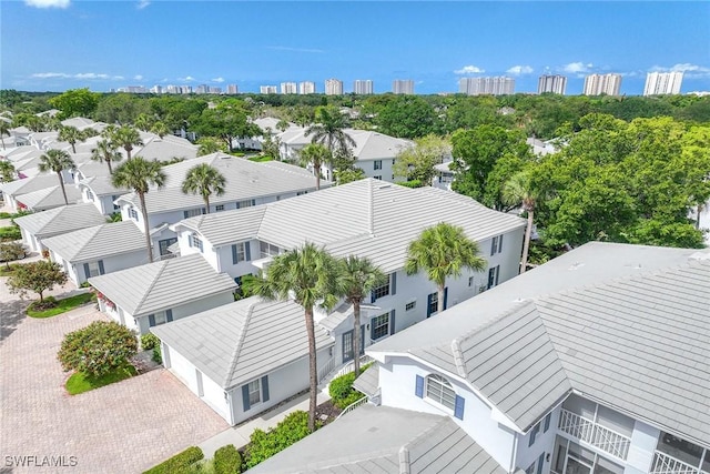 7070 Barrington Cir Unit 202, Naples, FL 34108 - aerial view of residential area with city skyline