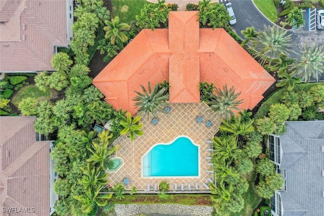 birds eye view of property