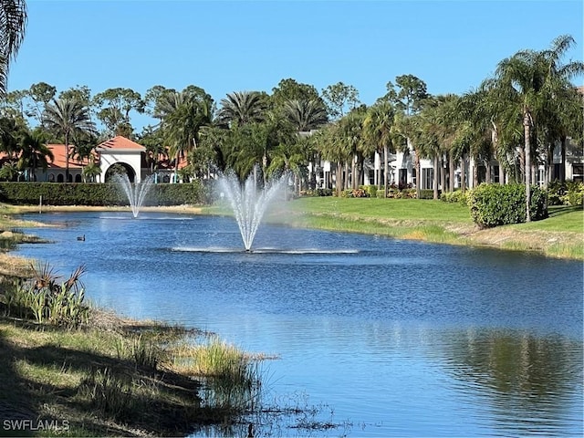 view of water feature